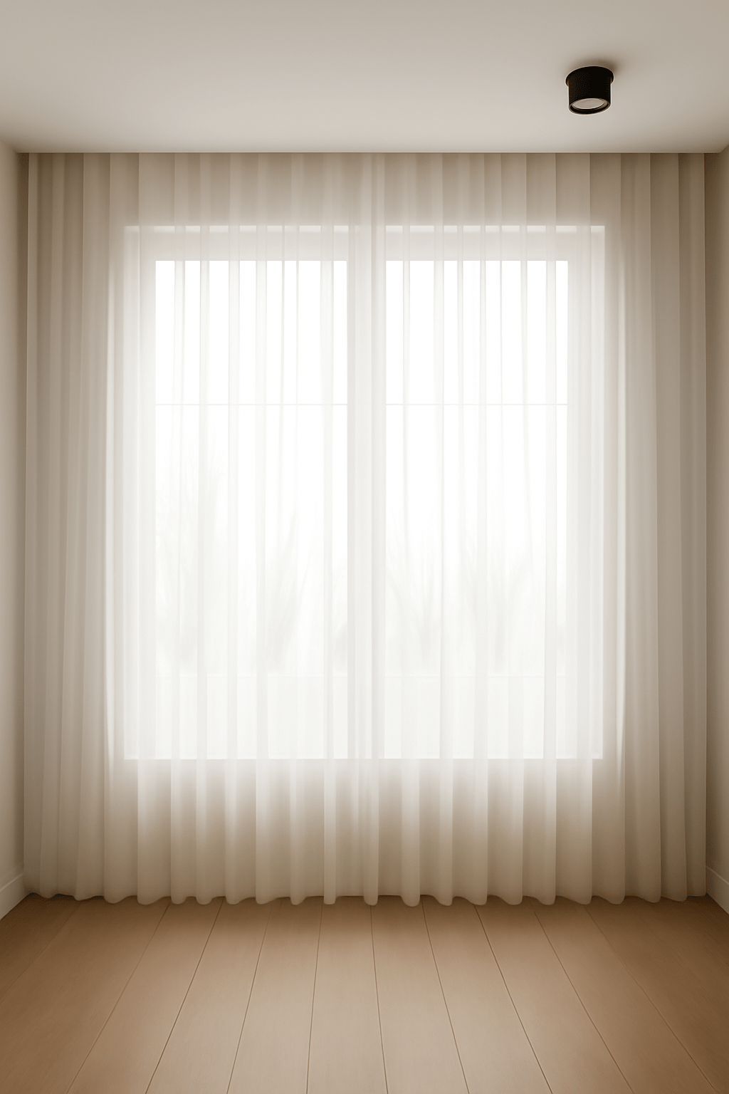 Vitrage Basic Voile Gebroken wit