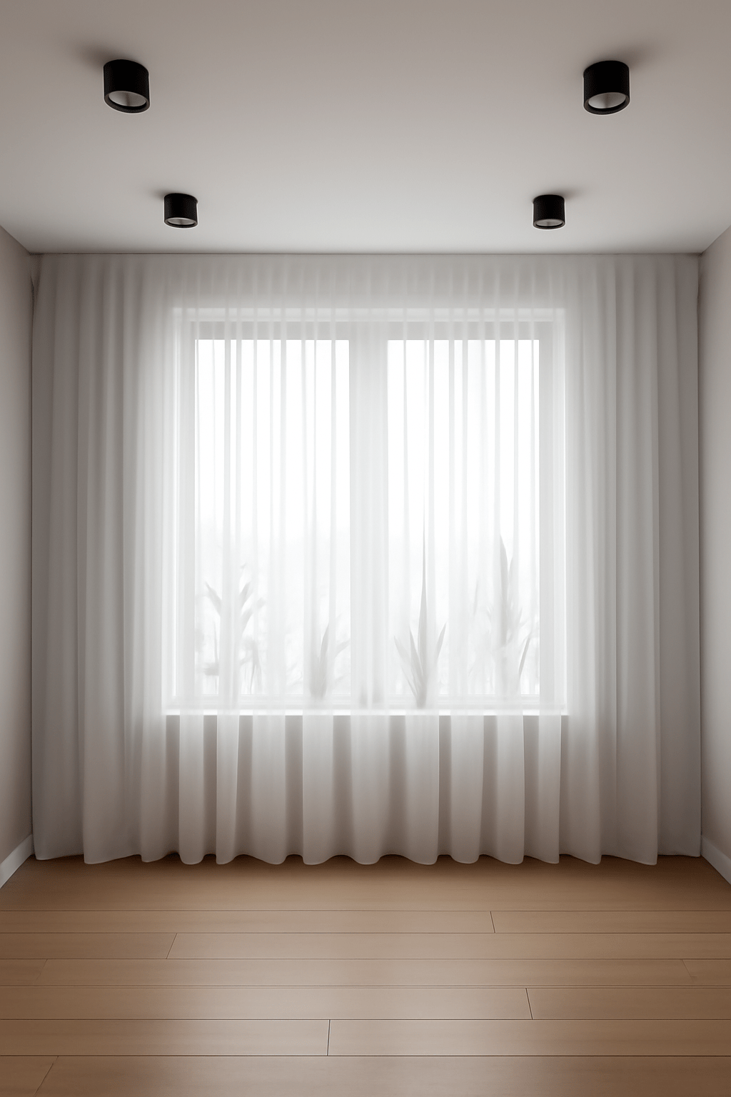 Vitrage Basic Voile Wit