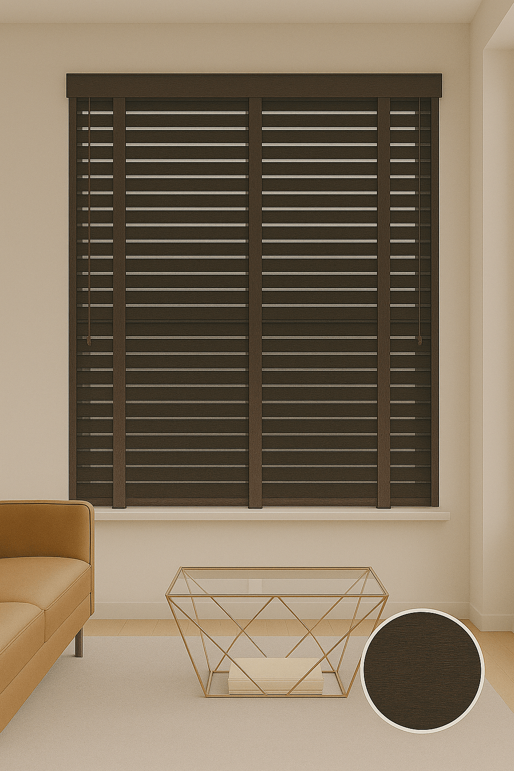 Abachi Jaloezieën 50mm Wenge
