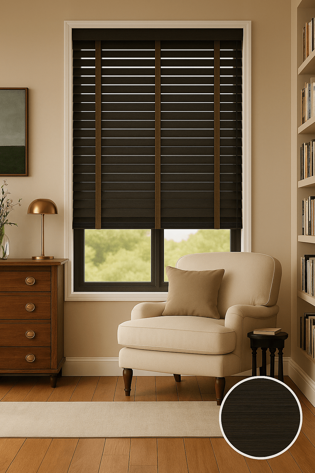 Bamboe Jaloezieën 50mm Wenge