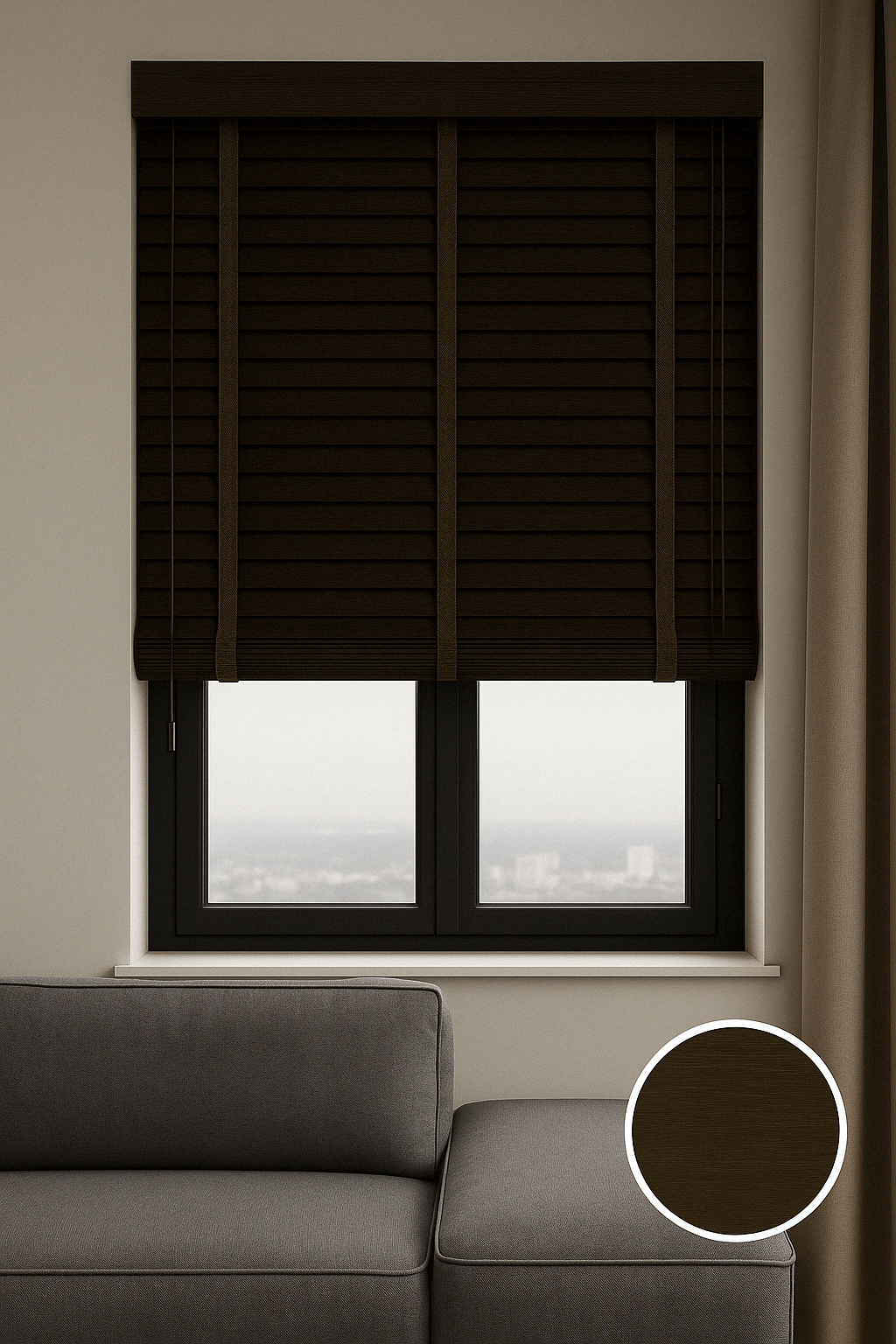 Houten Jaloezieën 50mm Wenge